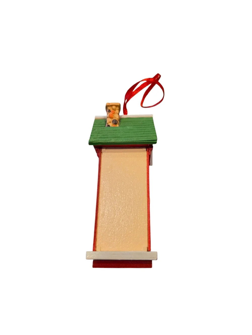 Kurt Adler Whimsical Wooden Birdhouse Ornament Wood Christmas